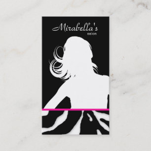 Het dierlijke Zwarte Roze van de Salon van het Visitekaartje