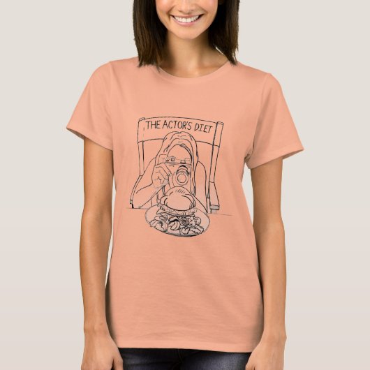 Het Diet T-Shirt van de Actor (Dames) (Voorkant)