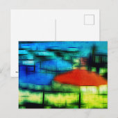 Het digitale effect van de band van stijl "indruk" feestdagenkaart (Voorkant / Achterkant)