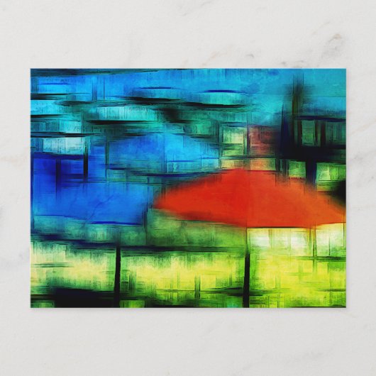 Het digitale effect van de band van stijl "indruk" feestdagenkaart (Voorkant)