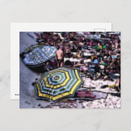 Het digitale effect van de band van stijl "indruk" feestdagenkaart (Voorkant / Achterkant)