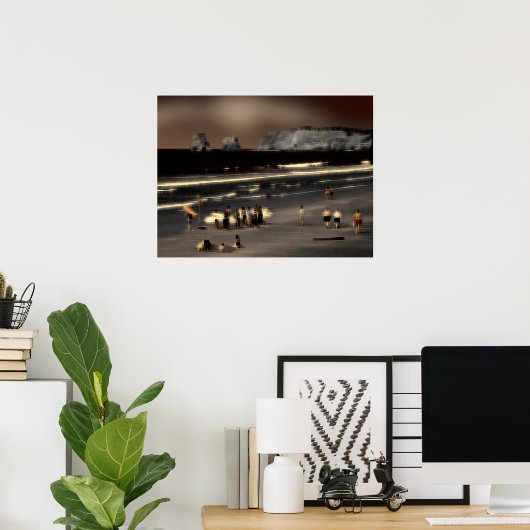 Het digitale effect van de band van stijl "indruk" poster (Thuiskantoor)