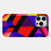 Het digitale mozaïek: een hypermoderne visie iPhone hoesje (Achterkant horizontaal)