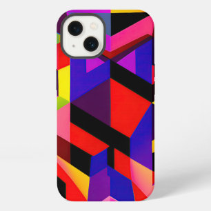 Het digitale mozaïek: een hypermoderne visie iPhone 13 hoesje