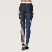 Het digitale web: een visuele weergave van sociale leggings (Achterkant)