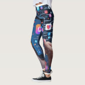 Het digitale web: een visuele weergave van sociale leggings (Links)
