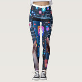 Het digitale web: een visuele weergave van sociale leggings (Voorkant)