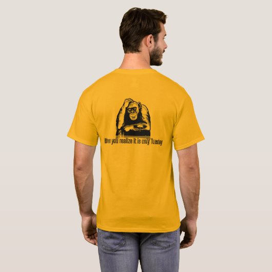 Het Dilemma van de Diepe Denker T-shirt (Achterkant volledig)