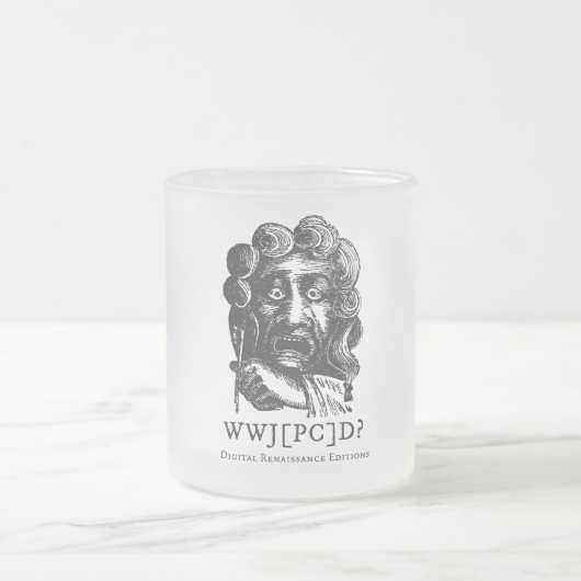 Het dilemma van de vervalser matglas koffiemok (Center)