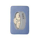 Het dim sum Chinees ontbijt gestoomd bbq van het Badmat (Voorkant Verticaal)