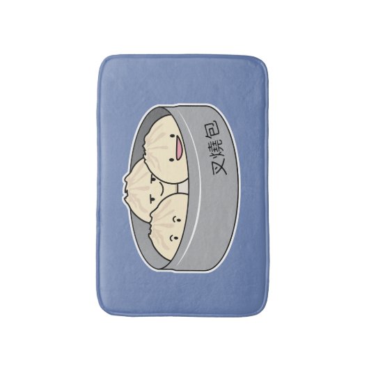 Het dim sum Chinees ontbijt gestoomd bbq van het Badmat (Voorkant Verticaal)