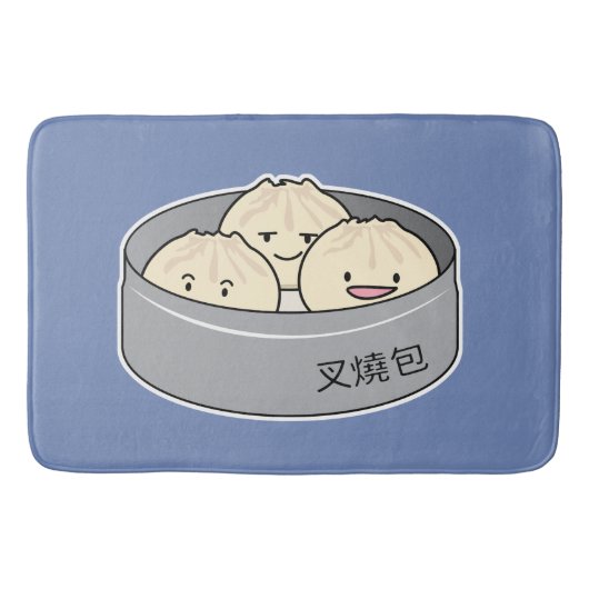 Het dim sum Chinees ontbijt gestoomd bbq van het Badmat (Voorkant)