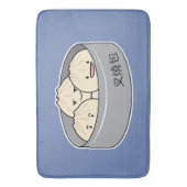 Het dim sum Chinees ontbijt gestoomd bbq van het Badmat (Voorkant Verticaal)