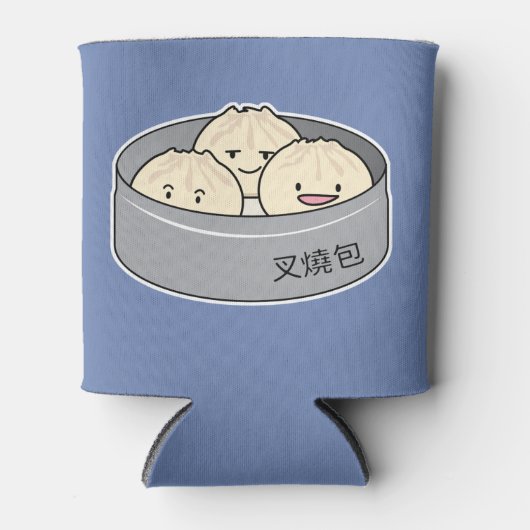 Het dim sum Chinees ontbijt gestoomd bbq van het Blikjeskoeler (Voorkant)