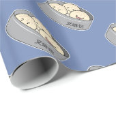 Het dim sum Chinees ontbijt gestoomd bbq van het Cadeaupapier (Rol Hoek)