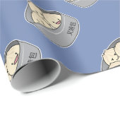 Het dim sum Chinees ontbijt gestoomd bbq van het Cadeaupapier (Rol Hoek)