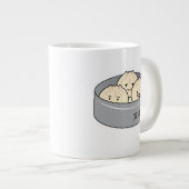 Het dim sum Chinees ontbijt gestoomd bbq van het Grote Koffiekop (Voorkant rechts)