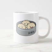 Het dim sum Chinees ontbijt gestoomd bbq van het Grote Koffiekop (Rechts)