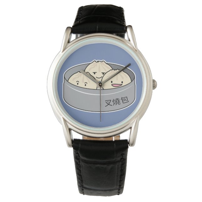 Het dim sum Chinees ontbijt gestoomd bbq van het Horloge (Voorkant)