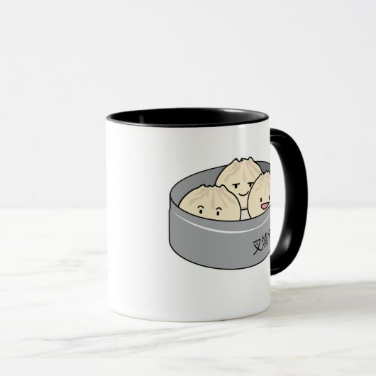 Het dim sum Chinees ontbijt gestoomd bbq van het Mok (Voorkant rechts)