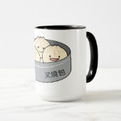 Het dim sum Chinees ontbijt gestoomd bbq van het Mok (Voorkant rechts)