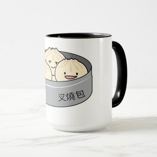 Het dim sum Chinees ontbijt gestoomd bbq van het Mok (Voorkant rechts)