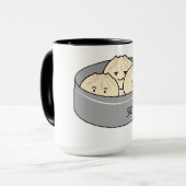 Het dim sum Chinees ontbijt gestoomd bbq van het Mok (Voorkant links)