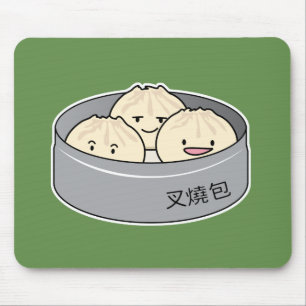 Het dim sum Chinees ontbijt gestoomd bbq van het Muismat