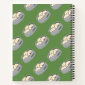 Het dim sum Chinees ontbijt gestoomd bbq van het Notitieboek (Achterkant)