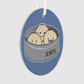 Het dim sum Chinees ontbijt gestoomd bbq van het Ornament (voorkant)