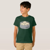 Het dim sum Chinees ontbijt gestoomd bbq van het T-shirt (Voorkant volledig)