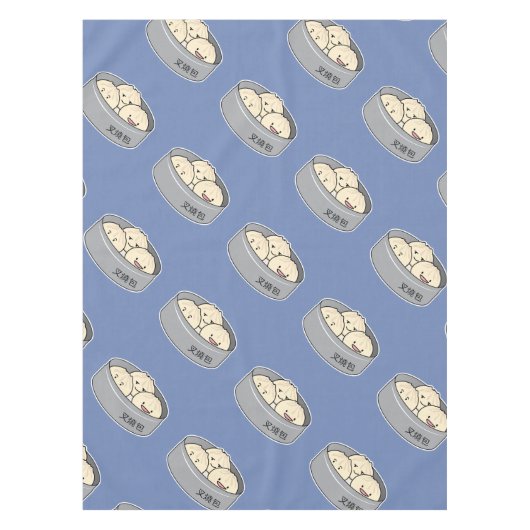 Het dim sum Chinees ontbijt gestoomd bbq van het Tafelkleed (Voorkant)