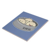 Het dim sum Chinees ontbijt gestoomd bbq van het Tegeltje (Zijkant)