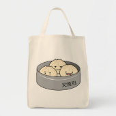 Het dim sum Chinees ontbijt gestoomd bbq van het Tote Bag (Voorkant)