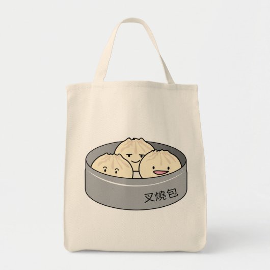 Het dim sum Chinees ontbijt gestoomd bbq van het Tote Bag (Voorkant)