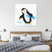 Het diner gast uitgerekt canvas afdruk (Insitu (Slaapkamer))