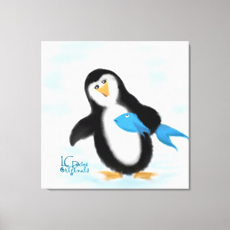 Het diner gast uitgerekt canvas afdruk