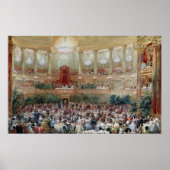 Het diner in de Salle des Spectacles op Poster (Voorkant)