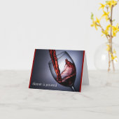 Het diner is gegoten verjaardag Kaart (Gele Bloem)