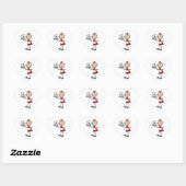 Het diner is geserveerd hart sticker (Vel)