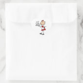 Het diner is geserveerd hart sticker (Tas)
