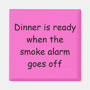 Het diner is Klaar Magnet