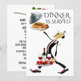 Het DINER is OPGEDIEND Kaart