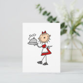 Het diner is Served Tshirts en Gifts Briefkaart (Staand voorkant)