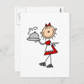 Het diner is Served Tshirts en Gifts Briefkaart (Voorkant / Achterkant)