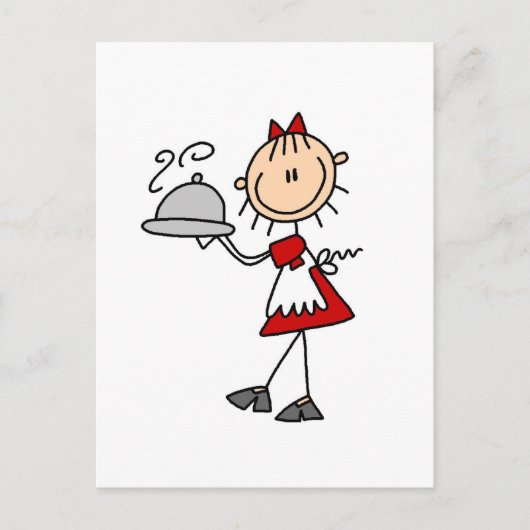 Het diner is Served Tshirts en Gifts Briefkaart (Voorkant)