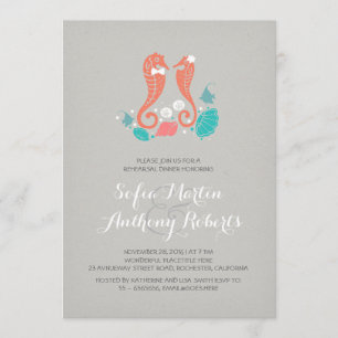 Het diner nodigt uit tot het diner voor het strand kaart