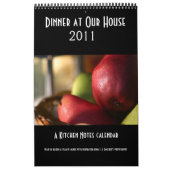 Het diner op de agenda van ons huis kalender (Hoes)