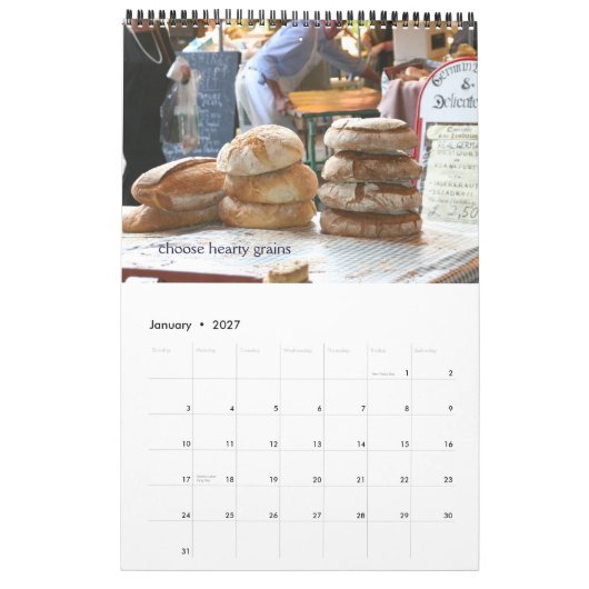 Het diner op de agenda van ons huis kalender (Jan 2027)