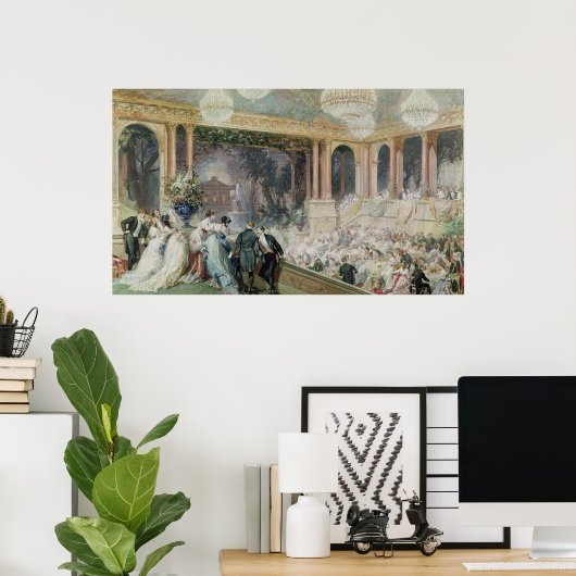 Het diner op de Tuileries, 1867 Poster (Thuiskantoor)